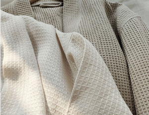 High Quality <strong>Waffle</strong> Linen Stonewashed 100% Pure Linen Pajama <strong>Robe</strong> with Pockets Simple Casual Style Bath <strong>Robe</strong> - Product Image 6