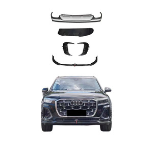 YICKU Nuovo Kit Paraurti di Alta Qualità Stile Rspider per <span class=keywords><strong>Audi</strong></span> <span class=keywords><strong>Q7</strong></span> 2024, Labbro Anteriore, Diffusore Posteriore, Ala Superiore in Fibra di Carbonio Nera, Adattamento 100% - Product Image 1