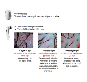 Cepillo Masajeador de Cuero Cabelludo 5 en 1 para el Crecimiento del Cabello, Analizador de Cuero Cabelludo, Máquina de Regeneración Capilar con Pantalla Táctil de 15 Pulgadas y 4 Espectros - Product Image 5