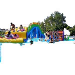 Grand équipement de parc aquatique mobile : structure de piscine, parcours d'obstacles aquatiques, équipement de parc aquatique - Product Image 1