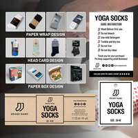 Chaussettes de Yoga de haute qualité à 5 orteils avec poignée pour femmes Chaussettes antidérapantes Barre Pilates Chaussettes de Yoga personnalisées
