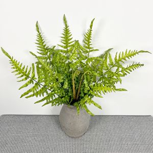 Dinding Tanaman Pakis Hijau Simulasi Bahan PVC Lembut Grosir Dekorasi Rumah Alat Peraga Pemotretan Daun Persia - Product Image 1