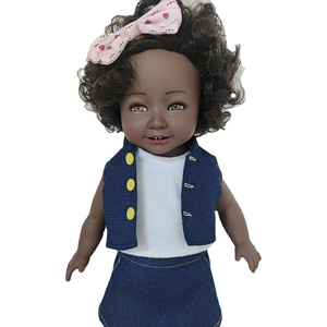 Poupées de 14 pouces entièrement en vinyle, jouets souples pour jeu d'imitation, réalistes, avec plusieurs robes de princesse, jouet éducatif, adorable poupée bébé fille - Product Image 1