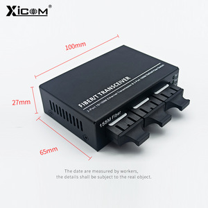ตัวแปลงสัญญาณไฟเบอร์ออปติก XICOM 100Mbps 3 พอร์ตไฟเบอร์ 2 พอร์ต RJ45 ระยะส่ง 20 กม. - Product Image 3