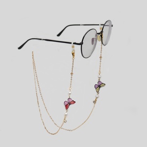 <strong>Glasses</strong> Chain Butterfly Eyeglass <strong>Strap</strong> for Women Sunglasses Gold Eyeglasses Chain Eye <strong>Glasses</strong> Holders Around <strong>Neck</strong> - Product Image 6