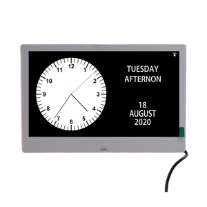Nouvel arrivage 10 pouces station météo alarme médecine rappel jour Date <span class=keywords><strong>Alzheimer</strong></span> calendrier numérique horloges de bureau <span class=keywords><strong>pour</strong></span> personnes âgées - Product Image 2