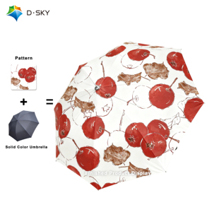 Wholesale Logo Custom Promotional Rain Umbrellas With Logo Printing Branded Collapsible Foldable Umbrellas for Women