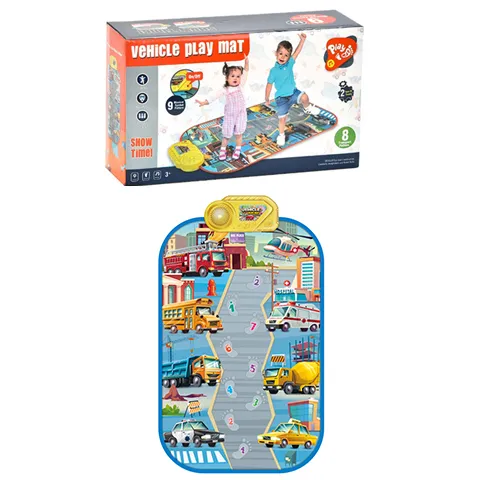 Bambino Puzzle panno pedale pianoforte giocattolo veicolo tappetino da gioco traffico effetto sonoro riconoscimento gioco coperta sport salto aumento per i bambini