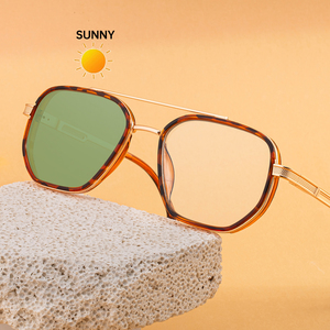 Occhiali da <span class=keywords><strong>sole</strong></span> KAJILA alla moda, di design, quadrati, con logo personalizzato, fotocromatici, con protezione dalla luce blu e UV400, per uomo - Product Image 2