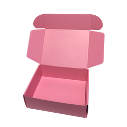 Bao bì tái chế gói quà tặng sang trọng Gấp nắp tắt màu hồng hộp bưu phẩm carton sóng hộp giấy cho gói - Product Image 5