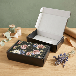 Custom Eco-Friendly Paper Corrugated <b>Box</b> Mailer <b>Box</b> Customized Gold Foil Stamping Logo Shipping <b>Box</b> for Jewelry Packaging - Product Image 1