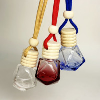Diffuseur de parfum pour voiture, flacon en verre, pendentif suspendu, parfum pour voiture, rafraîchisseur d'air