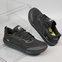Chaussures de randonnée légères style pieds nus, vert armée, respirantes en maille, à lacets, antidérapantes, pour la marche en extérieur, semelle souple en EVA