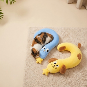 En gros, Coussin de cou pour animaux de compagnie (chats et chiens) à motif de dessin animé avec point d'interrogation, Coussin de bureau électrique extensible, Jouets en peluche <span class=keywords><strong>chat</strong></span> mignons, Doux et confortable - Product Image 5