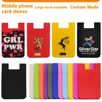 Penjualan laris dudukan ponsel Logo kustom tempat kartu telepon stiker belakang aksesori ponsel dompet kartu