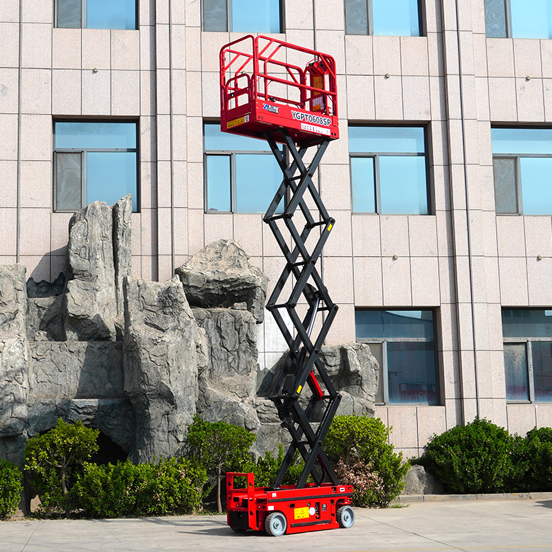 China Scissor Lift Jack M-14m350kg Aerial Work Platform Elevator Scissor Lift Platform