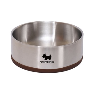 OEM <strong>Luxury</strong> Eco-Friendly Stainless Steel <strong>Pet</strong> <strong>Bowls</strong> Rounded Small Size Double Wall with Nonslip for Cats &amp; <strong>Dogs</strong> Water &amp; Food <strong>Bowl</strong> - Product Image 1