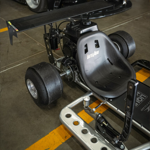 Kart de drift à essence de style compétition UE, moteur 212cc, essieu arrière à bride, aileron arrière en option, fournisseur en gros - Product Image 5