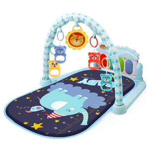 Atividade multifuncional Fitness Blanket Infantil Play Gym Mat <span class=keywords><strong>Baby</strong></span> Musical Piano Rack Pedal Playmat - Product Image 1