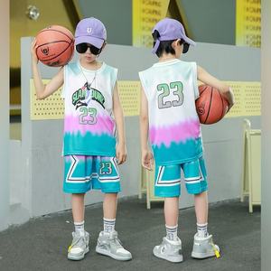 2025 été <span class=keywords><strong>tenue</strong></span> de sport pour enfants costume de <span class=keywords><strong>basket</strong></span>-ball hommes chemise d'entraînement à séchage rapide petit garçon maillot de <span class=keywords><strong>basket</strong></span>-ball - Product Image 6