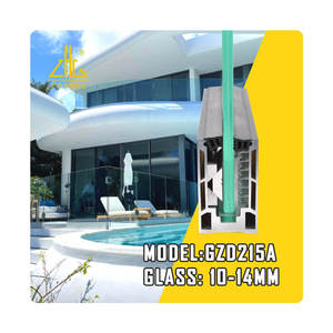 Hệ thống lan can kính ngoài trời hiệu quả chi phí với cấu hình nhôm sơn tĩnh điện cho Nam Phi - Product Image 2