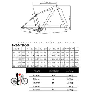 BXT 2025 Nueva Bicicleta de Montaña de Fibra de Carbono de 29 Pulgadas CUES U6000 11 Velocidades con Frenos de Disco, Horquilla <span class=keywords><strong>ROCKSHOX</strong></span> de 29 Pulgadas, Bicicleta MTB Rígida T47 - Product Image 2