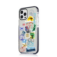 Coque de téléphone antichoc et étanche en TPU+PC avec impression transparente personnalisée, tendance 2026, pour tous les modèles
