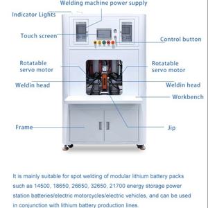 Machine de soudage par points automatique à double face pour batteries cylindriques 18650 au lithium, pour la ligne d'assemblage de batteries lithium-ion - Product Image 4