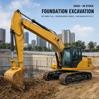 Excavatrice 320 Abordable avec Godet de 1,19 m³ et Vitres de Cabine Propres pour le Développement Immobilier