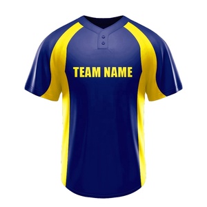 Maillots de baseball personnalisés à deux boutons pour hommes, sports d'équipe - Product Image 5