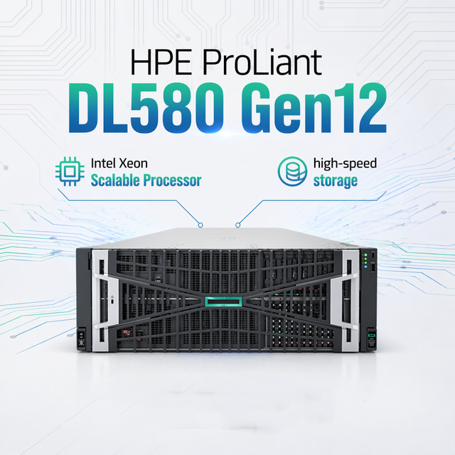 Enterprise Grade Intel Xeon Scalable Processor Computing Hpe Proliant Dl580 Gen12 Cloud Storage Rack Server