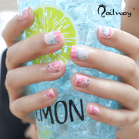 Décoration pour enfants de haute qualité, ongles artificiels imprimés, à pression, magiques, Nail Art, pièces