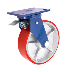 WeiHang <span class=keywords><strong>heavy</strong></span> <span class=keywords><strong>duty</strong></span> ferro núcleo PU rodízio rodas giratórias 360 graus rodízio roda - Product Image 5