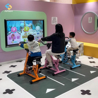 Bicicleta de Ejercicio Dinámica con Juegos Interactivos de Proyector de Video para Niños y Fitness