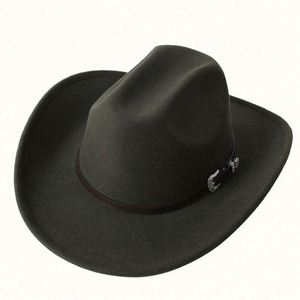 Sombrero de Vaquero Occidental con Plumas, Estilo de Dibujos Animados para Hombre, Goma Ecológica, Venta al por Mayor, Novedad 2022, Texas, para Adultos, Viajes, Aire Libre, Casual - Product Image 4