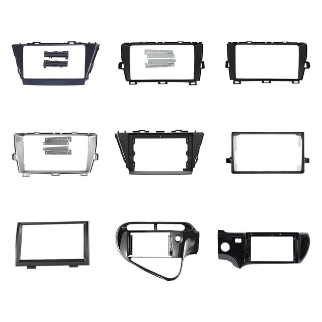 Ai Jia 9inch/10inch Android Car DVD Fascia Panel for Prius/PRIUS C 2002-2018 LHD/RHD Universal Black Radio Frame Dash Kit