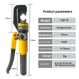 <span class=keywords><strong>Prensa</strong></span> Hidráulica Manual <span class=keywords><strong>para</strong></span> <span class=keywords><strong>Terminales</strong></span> de Cobre y Aluminio de 4-70 mm², Alicates Hidráulicos <span class=keywords><strong>para</strong></span> Cableado Automotriz con Interruptor de Retorno de Aceite Fácil - Product Image 4