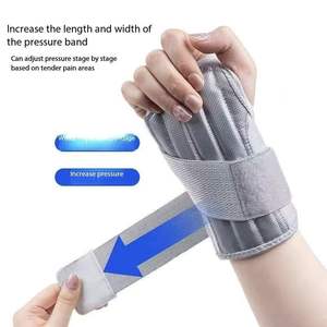 Sangle de soutien sportive transfrontalière pour poignet avec six bandes en acier pour la compression de la gaine tendineuse, protection du poignet détachable - Product Image 1
