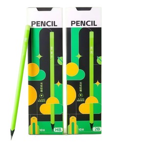 Lápiz de madera negro Green Barrel con mina de 3.2mm 2B para niños, uso escolar, escritura y exámenes - Product Image 5