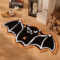 Tapis de bain toile d'araignée, tapis de bain d'Halloween, tapis antidérapants, lavables en machine, tapis gothique pour porte d'entrée, chambre, salon, maison