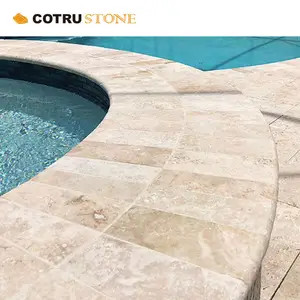 Swimming Pool Floor White Limestone Hige Porcelain Exterior Big Crazy Patio Interlocking Loose Paver Outdoor Stone For Driveway