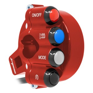 Cubierta de control del acelerador con interruptor integrado en el manillar para BMW S 1000 RR (Rojo) - Product Image 2