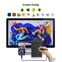 En stock tamaño pequeño 4*3 área activa VEIKK VK430 tableta de dibujo gráfico para reproductor OSU