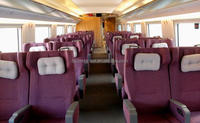 Siège de train en cuir certifié ISO9001, rembourré et confortable – Chaise de passager de train de haute qualité, garantie 1 an, service OEM/ODM pour tous