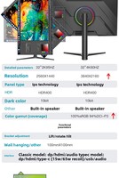 Moniteur E-Sports Bandfish 34 pouces 4K 144Hz incurvé avec rétroéclairage LED, temps de réponse de 2 ms / Ports VGA