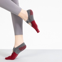 Best-seller Chaussettes de yoga pilates en coton antidérapantes avec logo personnalisé de haute qualité pour femmes, vente en gros de chaussettes à cinq doigts