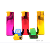 Dongyi 2023 Offre Spéciale Briquet électronique en plastique à coque métallique coupe-vent grande taille 259 modèle