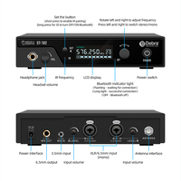 Debra ST-102 Sistem Monitor In-Ear nirkabel Stereo 2 kanal portabel untuk perekaman panggung dan Studio