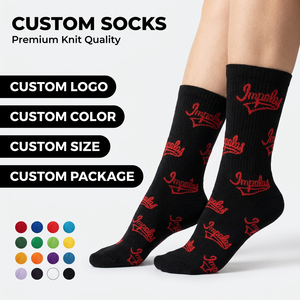 Free Design Custom logo <b>Moisture</b> Wicking Grip <b>Socks</b> Custom Durable Ribbed Cotton Cushioned Crew Sports <b>Socks</b> for Training - Product Image 1