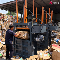 Presse à balles électrique pour vêtements, fibres de coco, bouteilles, déchets plastiques, films, tissus, cartons